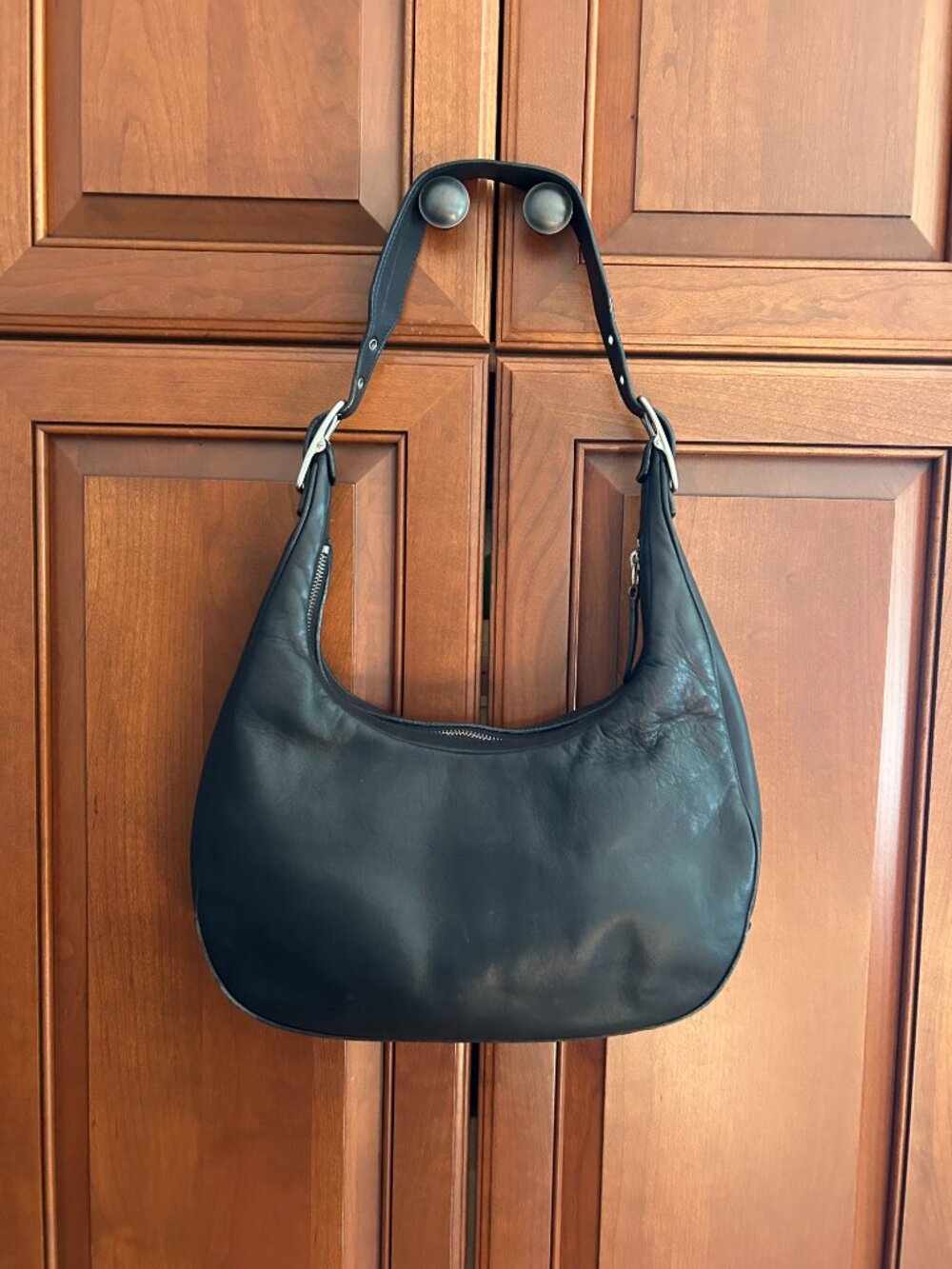 Vintage Coach | Black Leather West Zoe Hobo Bag 9591 from December 2003